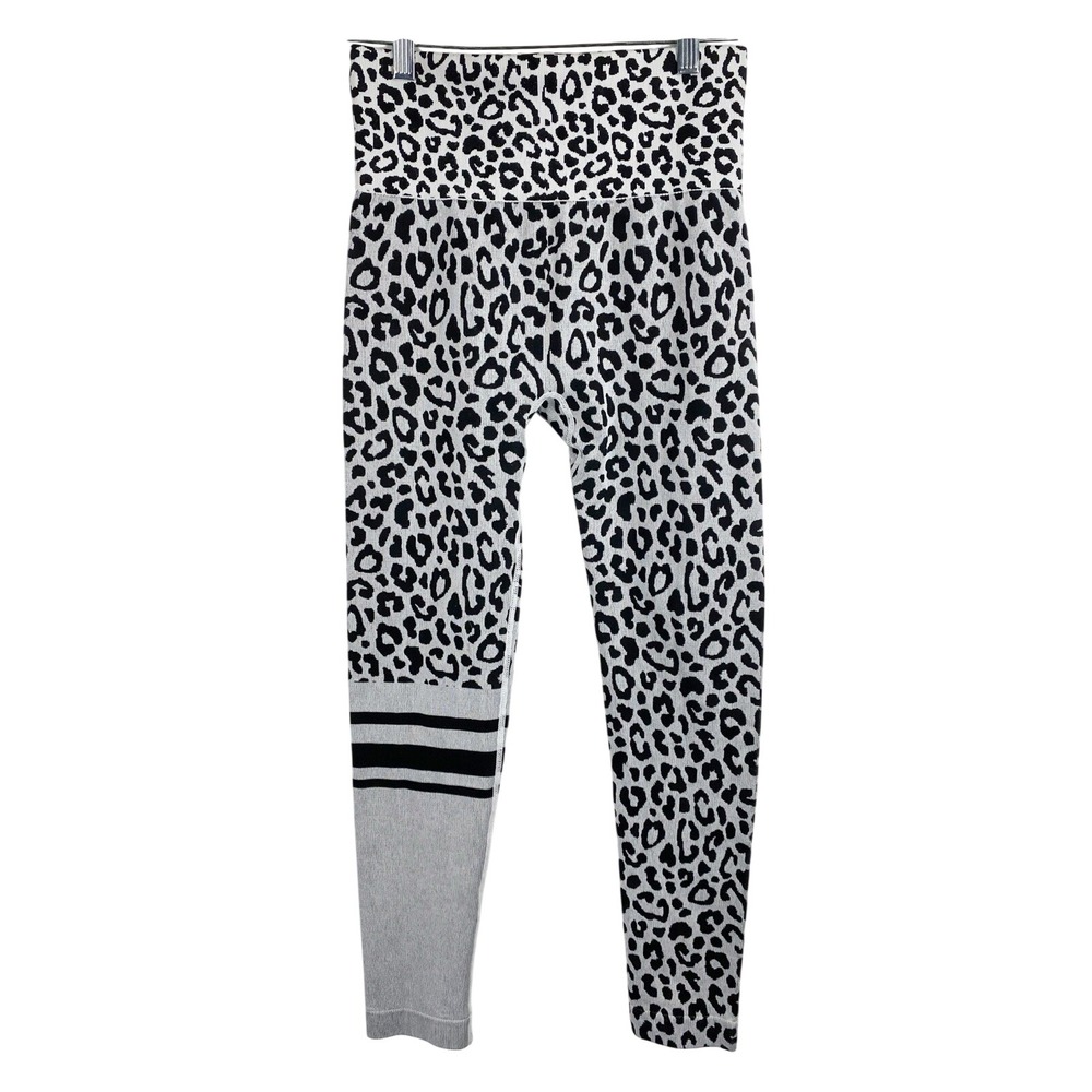 Lotus Leggings White Cheetah Move Seamless Leggings Womens Size M White Black